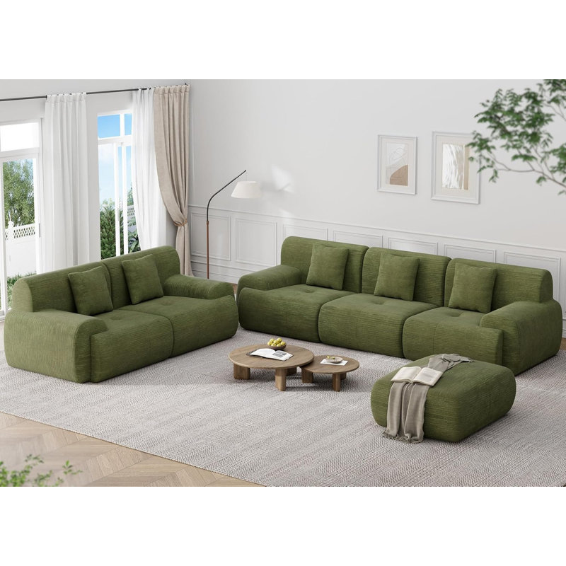 Canapé modulaire modulaire Cloud, Vert