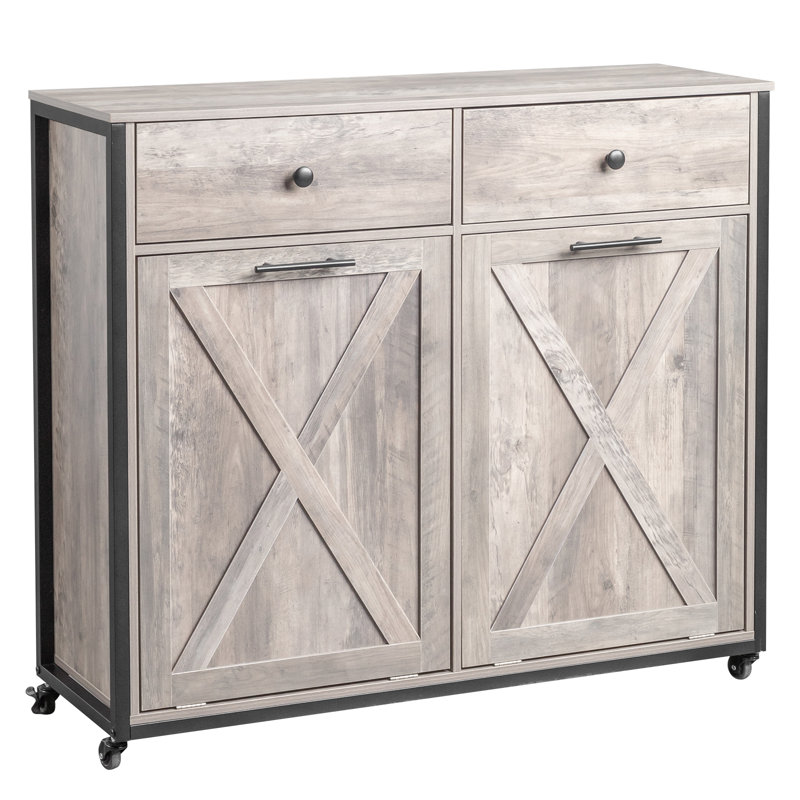Poubelle en bois manufacturé 10 gallons