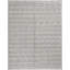 Hand Knotted Striped Area Rug in Gray