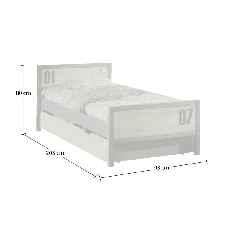Alex EU Single - 90 X 200 Cm Standard Bed Bedroom Set
