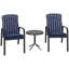 78.5cm Long Single Chaise with Cushions and Table