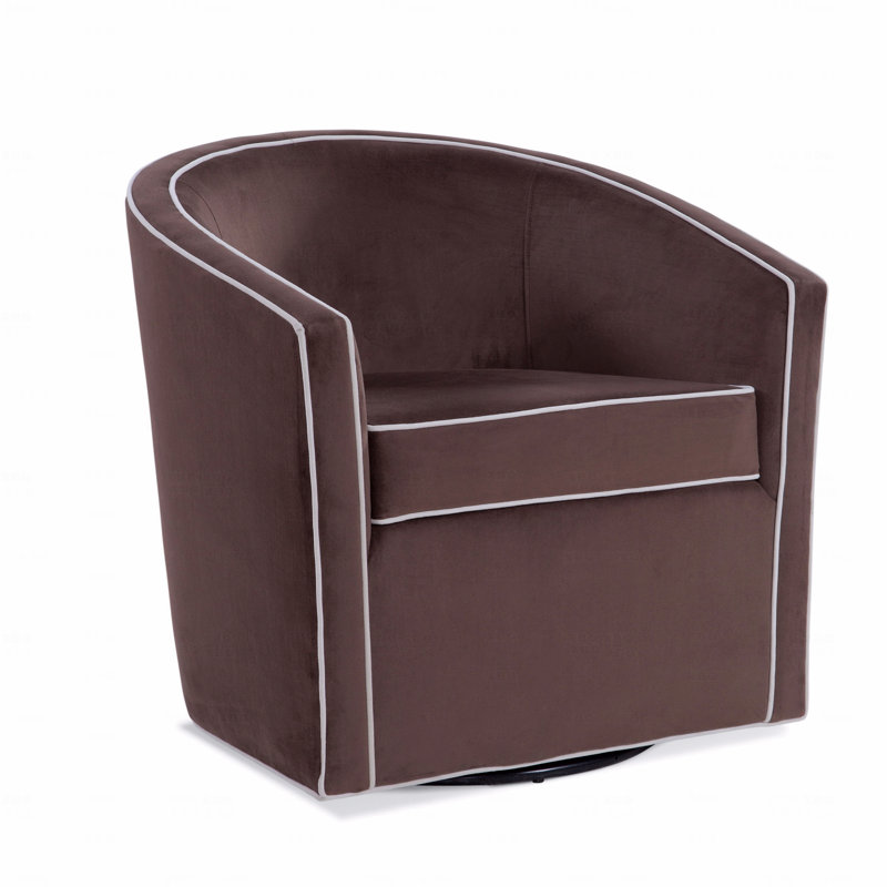 Chaise pivotante brune, Brun