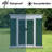 Outdoor Storage Sheds 6Ftx4ft Pent Roof Green-121324790-121324789