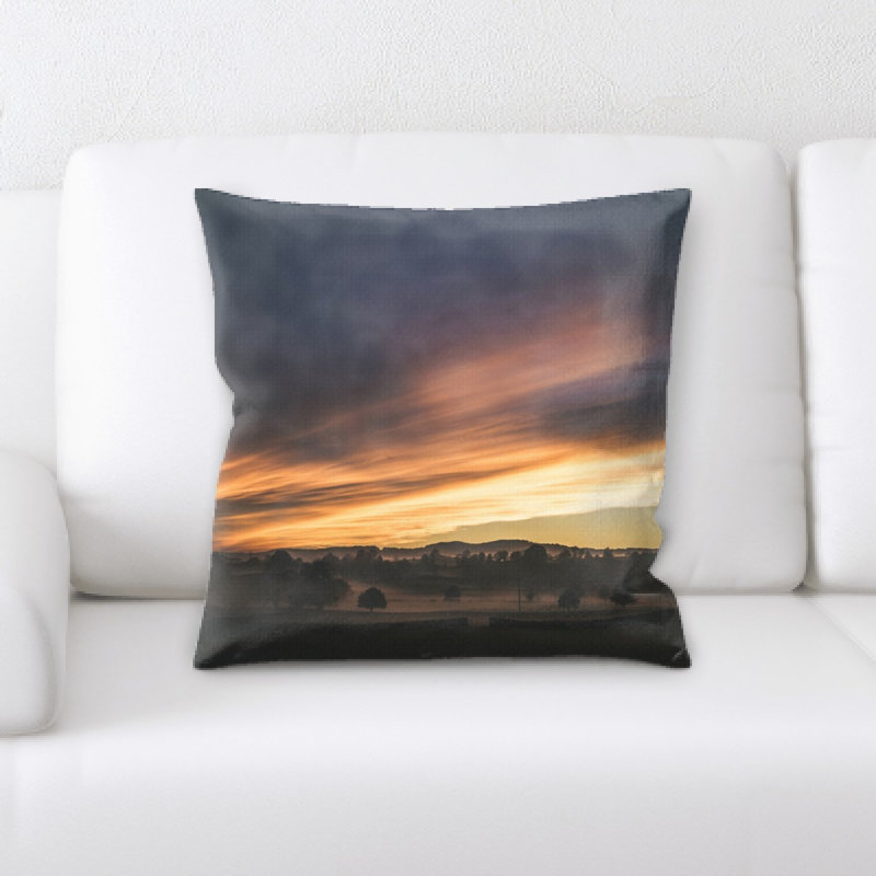 Coussin décoratif paysage