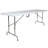 Parker 8' Height Adjustable Plastic Folding Event Table with Carrying Handle