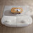 Modern Curved Sofas, White Boucle, Artistic Living Room Elegance