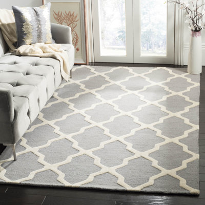 Darbonne Geometric Wool Hand Woven Area Rug