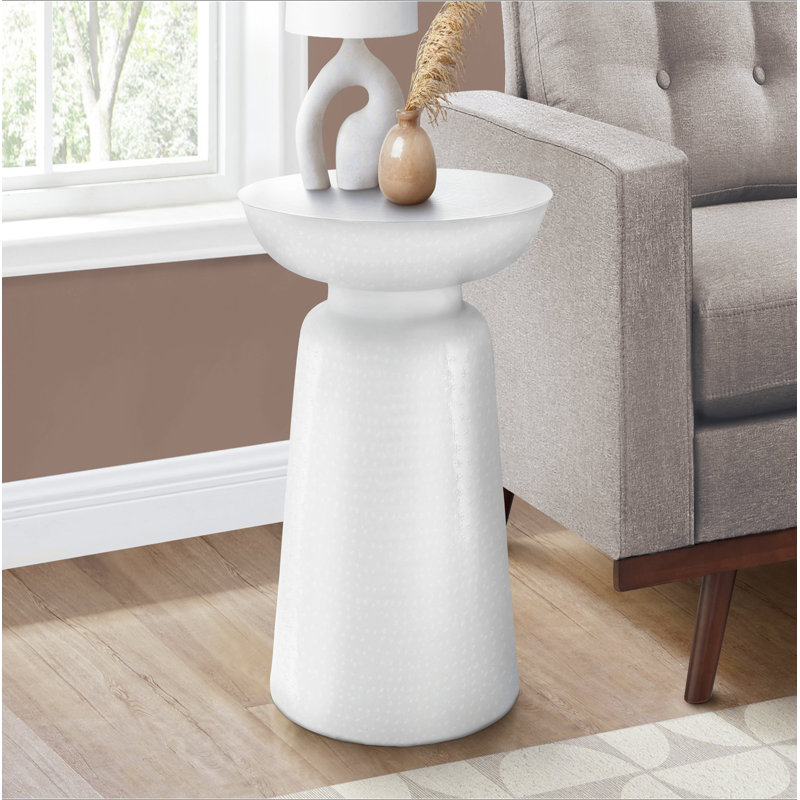 Abdisamad Tray Top End Table, White