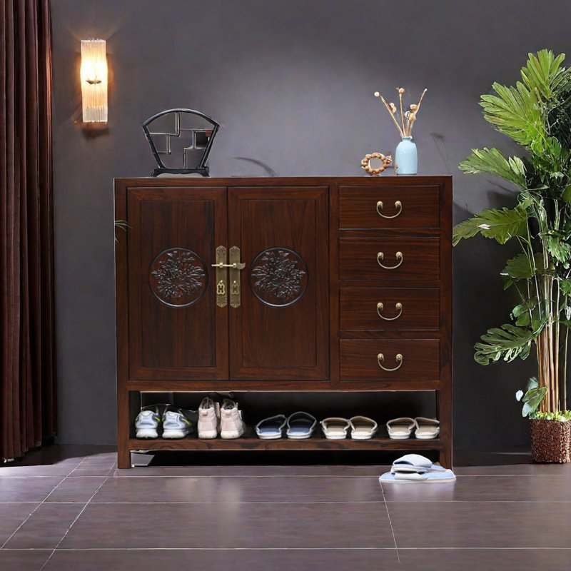 Solid Wood Accent Cabinet