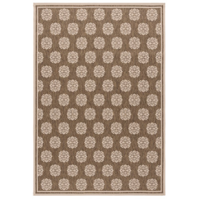 Courtyard Performance Geometric Indoor/Outdoor Area Rug
