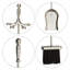 Eakins Pewter Fireplace Tool Set