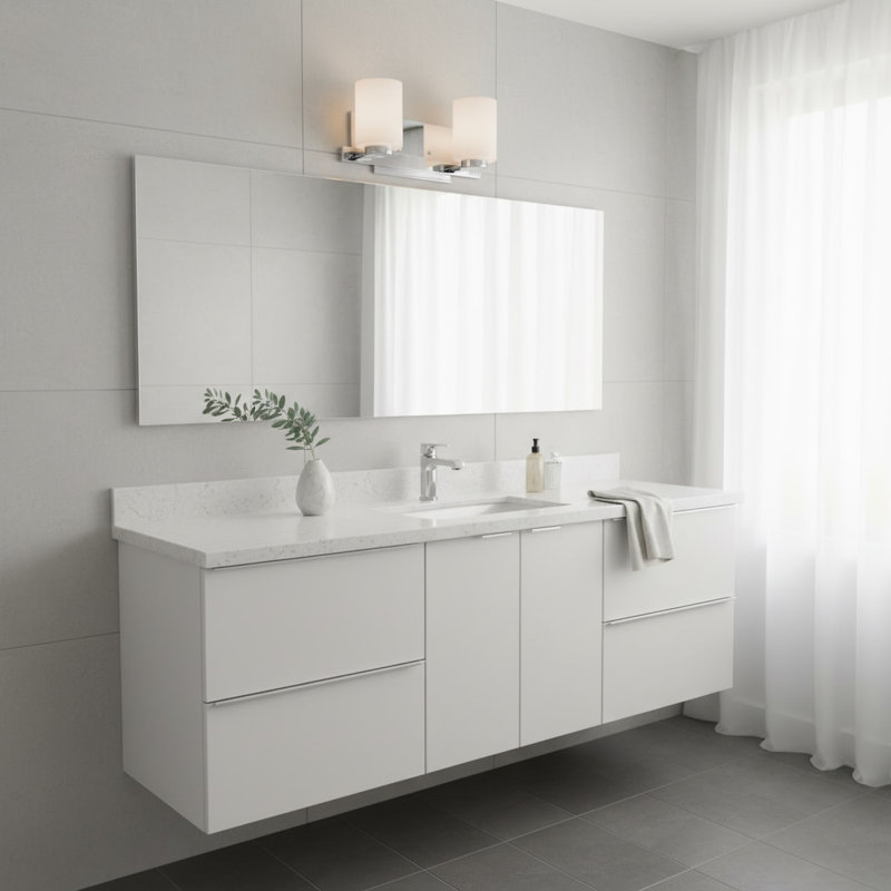 Miley 2-Light Vanity Light, Chrome, G9 Led