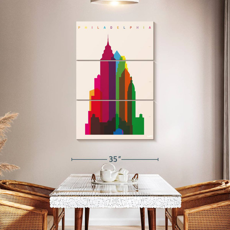 Nicci Vibrant Philadelphia, H 57 po x l 36 po