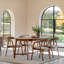 Extendable Oak Oval Solid Wood Dining Table-1026682696