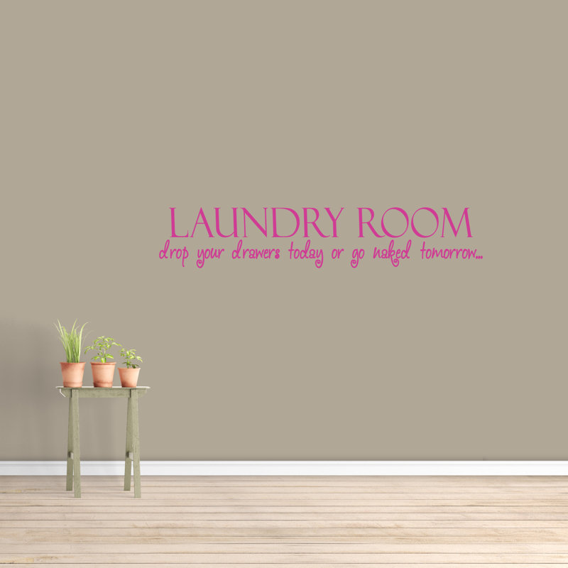 Décalcomanie murale Palomo Drop Your Drawers Today, Rose vif