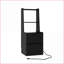 Table de chevet moderne moderne avec station de charge, rangement et veilleuse - noir-983732175