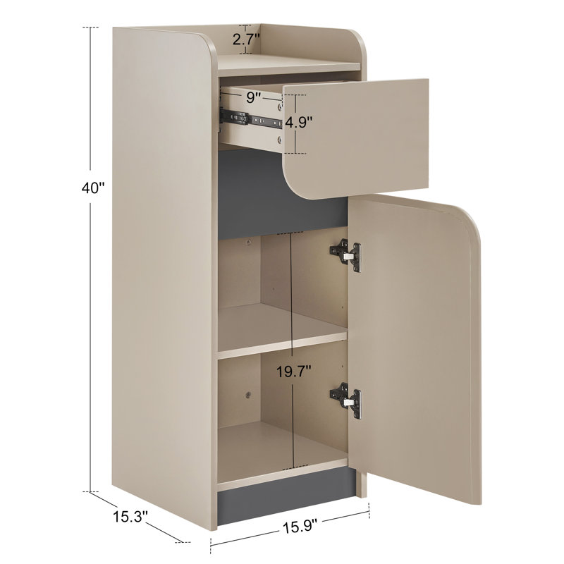 Armoire de rangement Juwaan, Beige