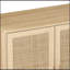 Armoire de rangement en rotin durable et polyvalente à 4 portes pour différentes pièces-2038395087