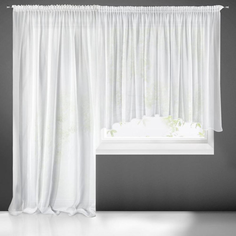 Solid Colour Tailored Window Pelmet, Opalescent
