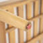 Canapé d'extérieur en bois d'acacia droit Terassi avec coussin beige