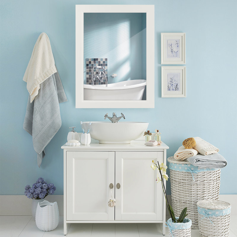 Adhafera Bathroom Storage Furniture Set, White