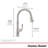 American Standard Delancey Pull Down Kitchen Faucet-91213220