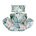 Feuille bleue beige