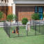 16 - Clôture pour chien à panneau 40 po de hauteur, finition à double revêtement, imperméable, idéale pour les activités de cour et de récréation