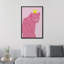 Bright Preppy Animals Pink Leopard Farmhouse Decor Rustic Nature Animals Modern Art Cozy Decor Framed On Canvas Print-94585442-94585443