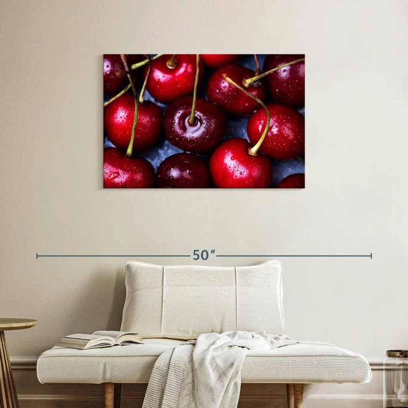 Cerises rouges mûres Yarlin, H 24 po x l 36 po