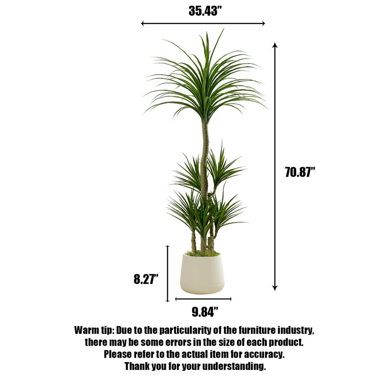 High-End Dragon's Blood Tree Bionic Green Plant