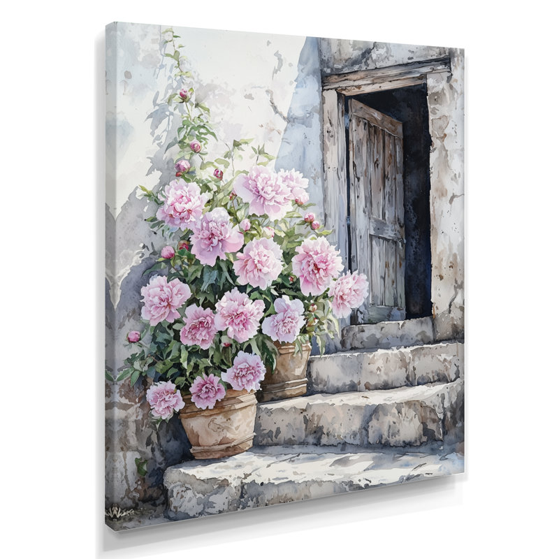 Boarstall - Décoration murale florale, Ne s'applique pas, Toile tendue, H 20 po x l 12 po