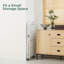 62cm W Metal Shelving Unit with Wheels-115826639