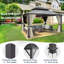 Pavillon de jardin permanent en métal P 12 pi Florence-86445625