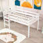 Lit mezzanine simple en bois avec échelle et garde-corps, conception basse-342506260