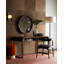 Avalon Ottoman Persimmon Velvet Champagne Swivel