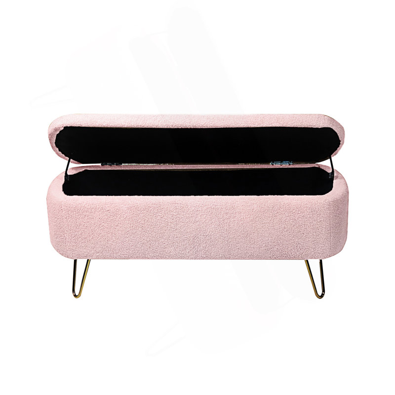 Banc de rangement Narding, Rose