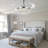 42''Retractable Crystal Chandelier Fan With Remote Control 3 Color 3 Speed Change-923637102