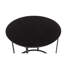  Table de bout contemporaine ronde en métal brun foncé