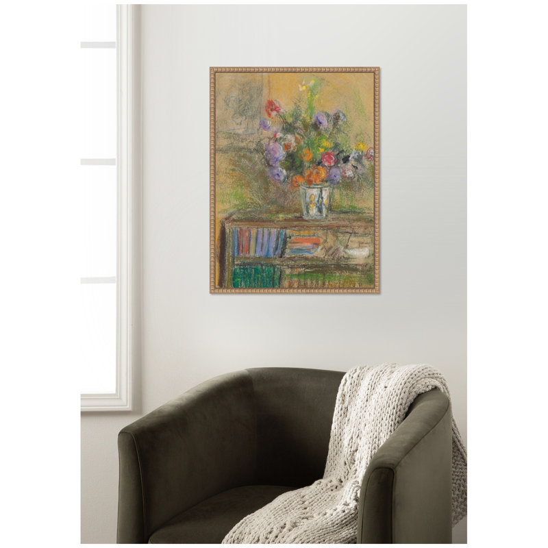 «Nature morte au vase de fleurs» vers 1932 par Éditions Vuillard par Nostalgia, reproduction d'art sur toile encadrée