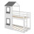 Bunk Bed With Roof, Window, Guardrail, Ladder-357218318