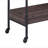Rectangular Serving Cart With 2 Tier Shelf