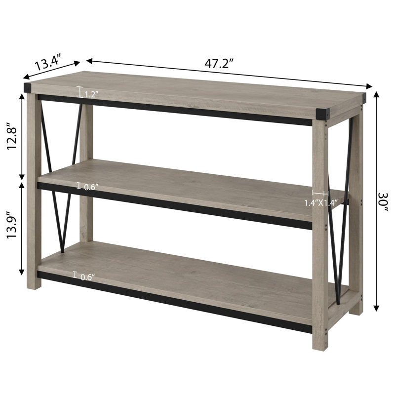 Gifferd 13.4'' Console Table, Grey