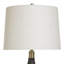 Lampe de table transitionnelle - graine d'oiseau - abat-jour avoine clair