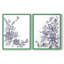 Periwinkle Patch III - reproduction encadrée de qualité supérieure - prête à être accrochée - aucun clou requis - aucun clou requis-108031571-108031569
