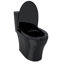 Toilette simple TOTO® Aquia® IV à double chasse allongée 1,28 et 0,9 GPF, WASHLET® +, ébène