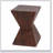 Geometric MGO Side Table With Twisted Hourglass Design And Wood-Like Finish, Durable And Versatile For Indoor And Outdoor Use-1178567282