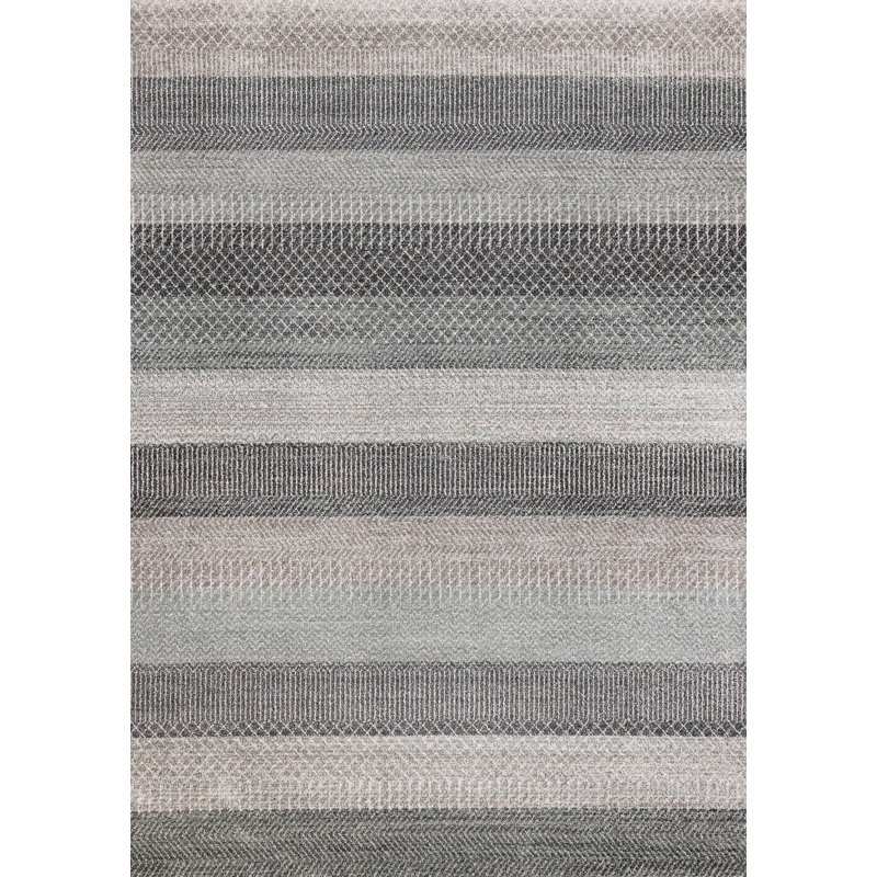 Tapis gris Dharamvir, Rectangle 5 pi 3 po x 7 pi 7 po