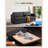 73" Faux Leather Pull-Out Sofa Bed with Fold-Out Mattress-115162283