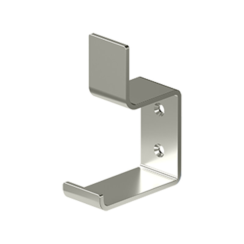 Deltana MH11U14 Heavy Duty, Modern Hook, 2-5/8" Projection in Polished Nickel, Polished Nickel